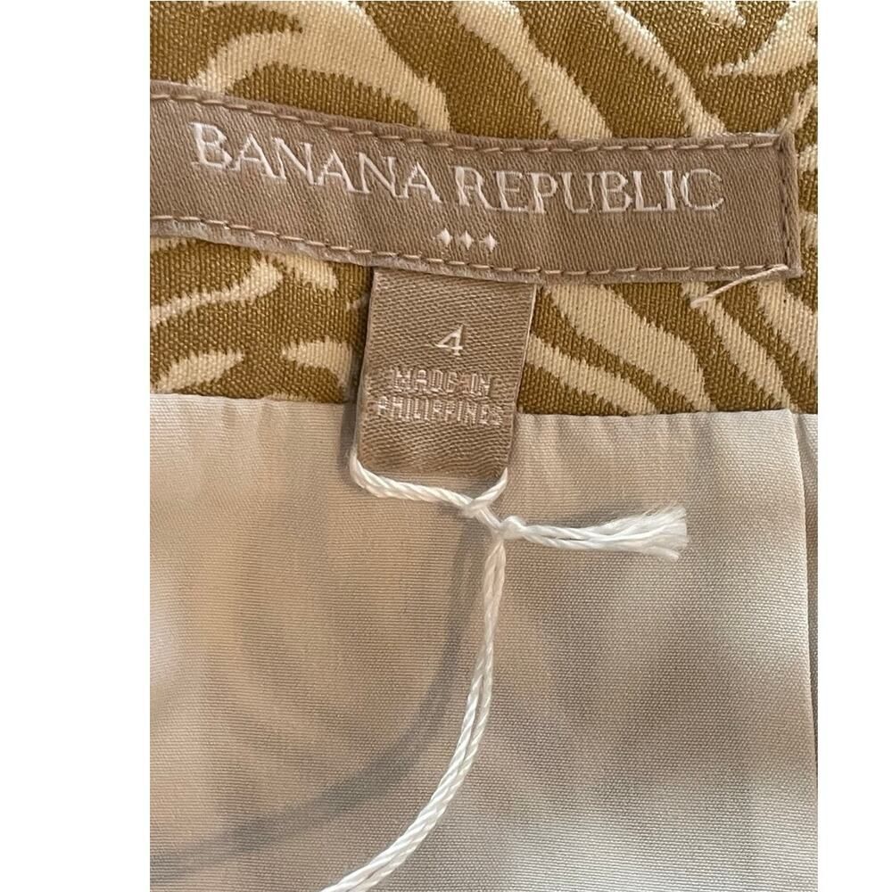 Banana Republic Zebra Print Jacquard Pencil Skirt Size 4 - Picture 7 of 8